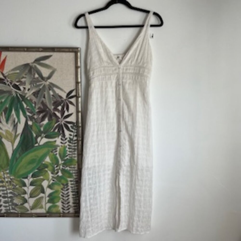 Cotton On Cream V-Neck Sleeveless Midi Dress